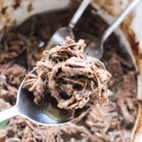 Slow cooker shredded beef