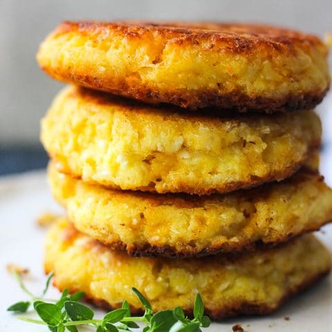 cauliwlower pancakes stack