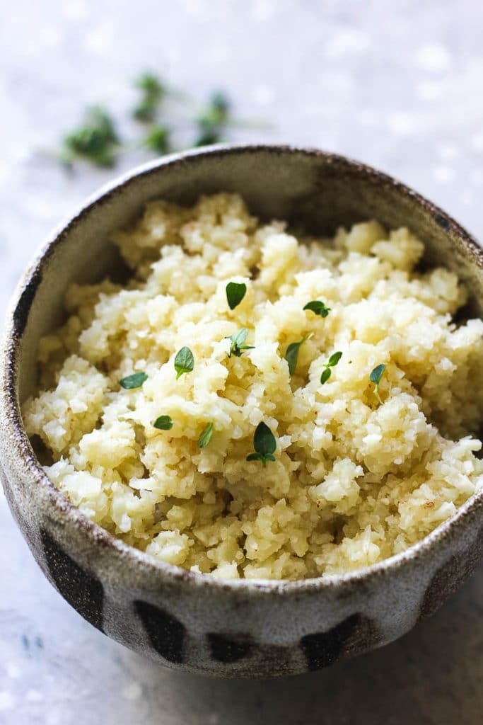bowl ofo cauliflower rice