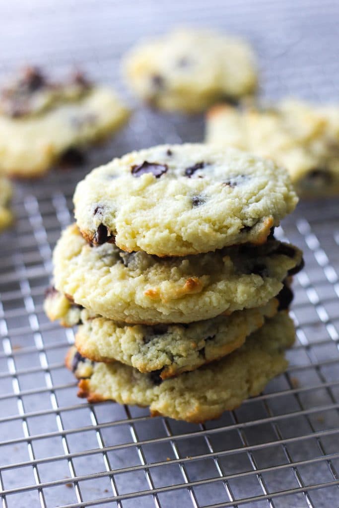 a stack of keto cookies