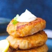 Keto Air fryer salmon patties