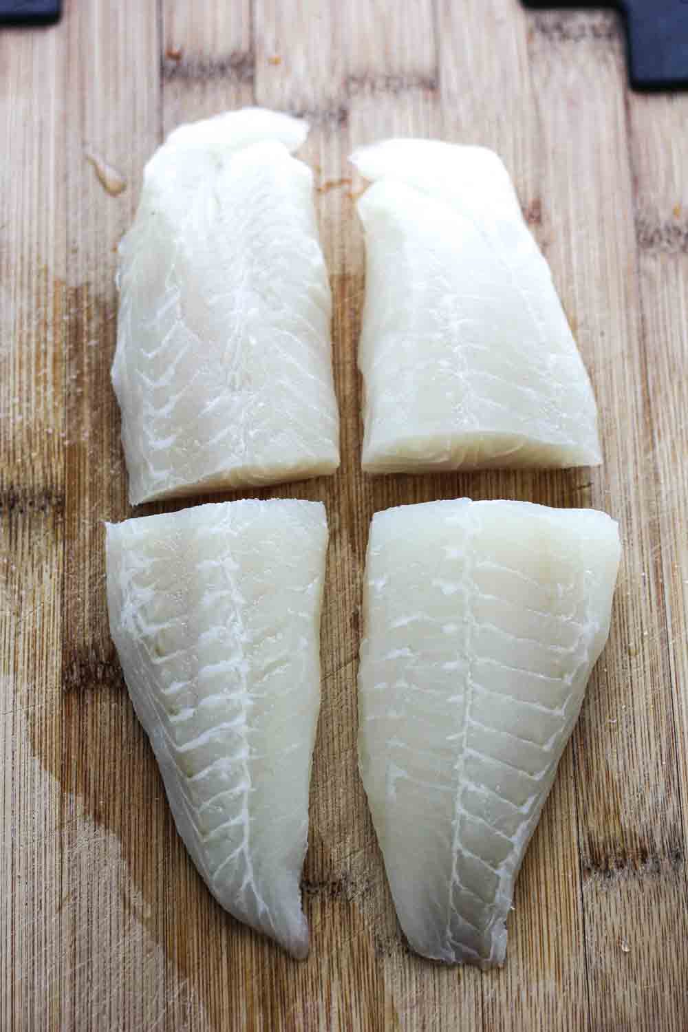 raw tilapia pieces