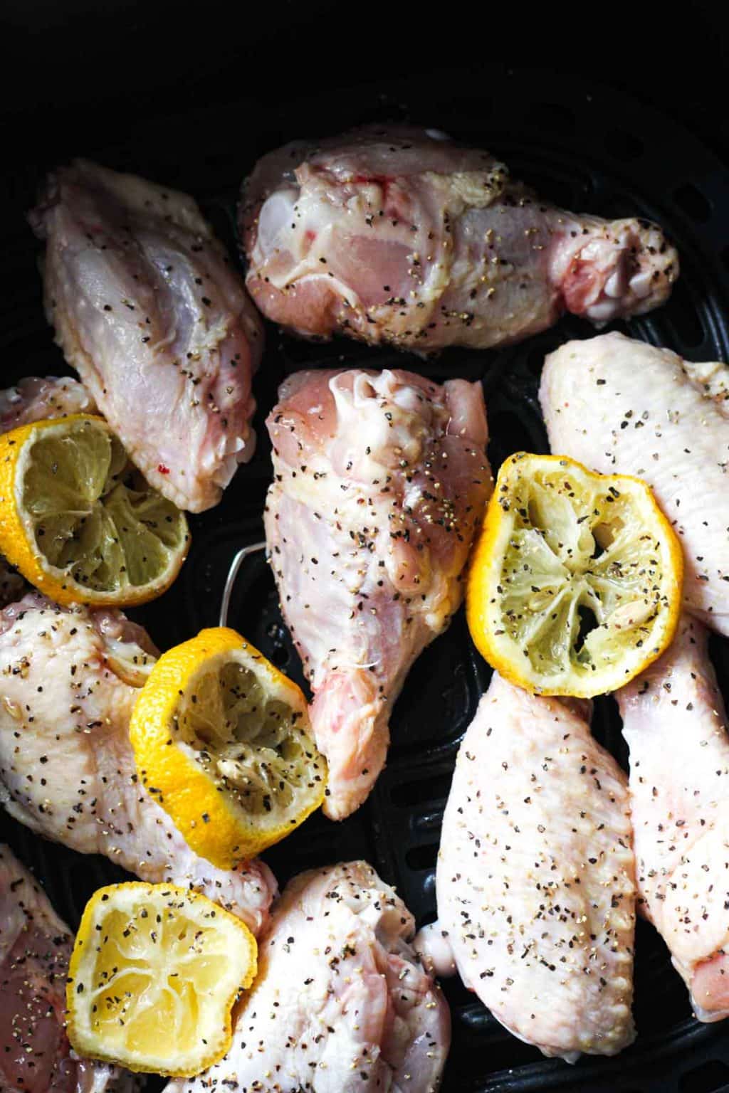 Air fryer crispy lemon pepper chicken wings keto low carb The Top Meal