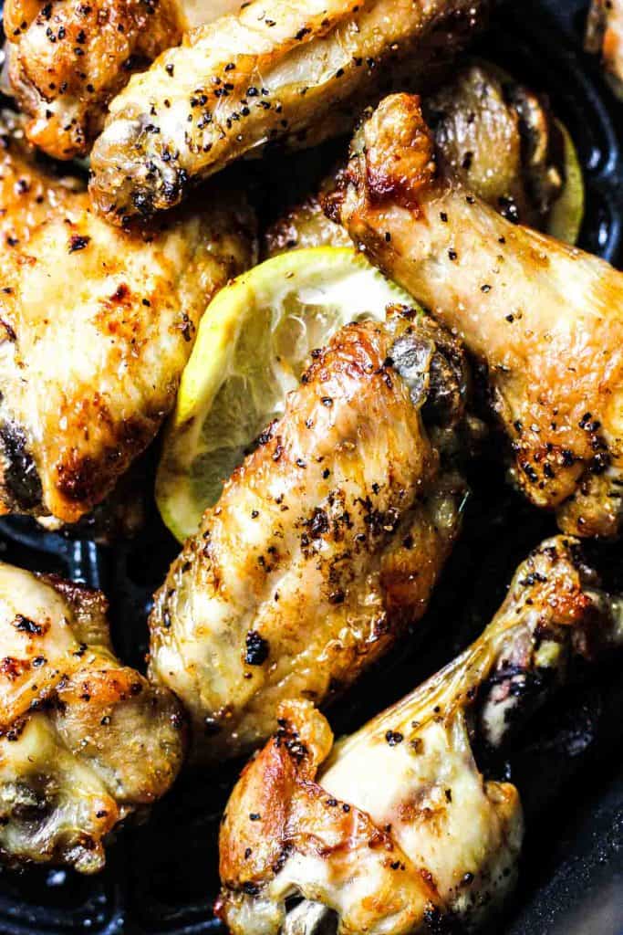 Air fryer crispy lemon pepper chicken wings keto low carb - The Top Meal
