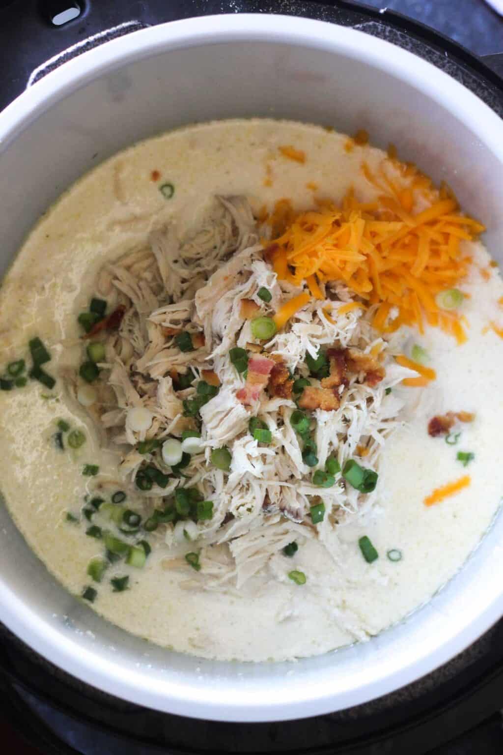 Ninja foodi cream cheese shredded chicken with bacon The Top Meal