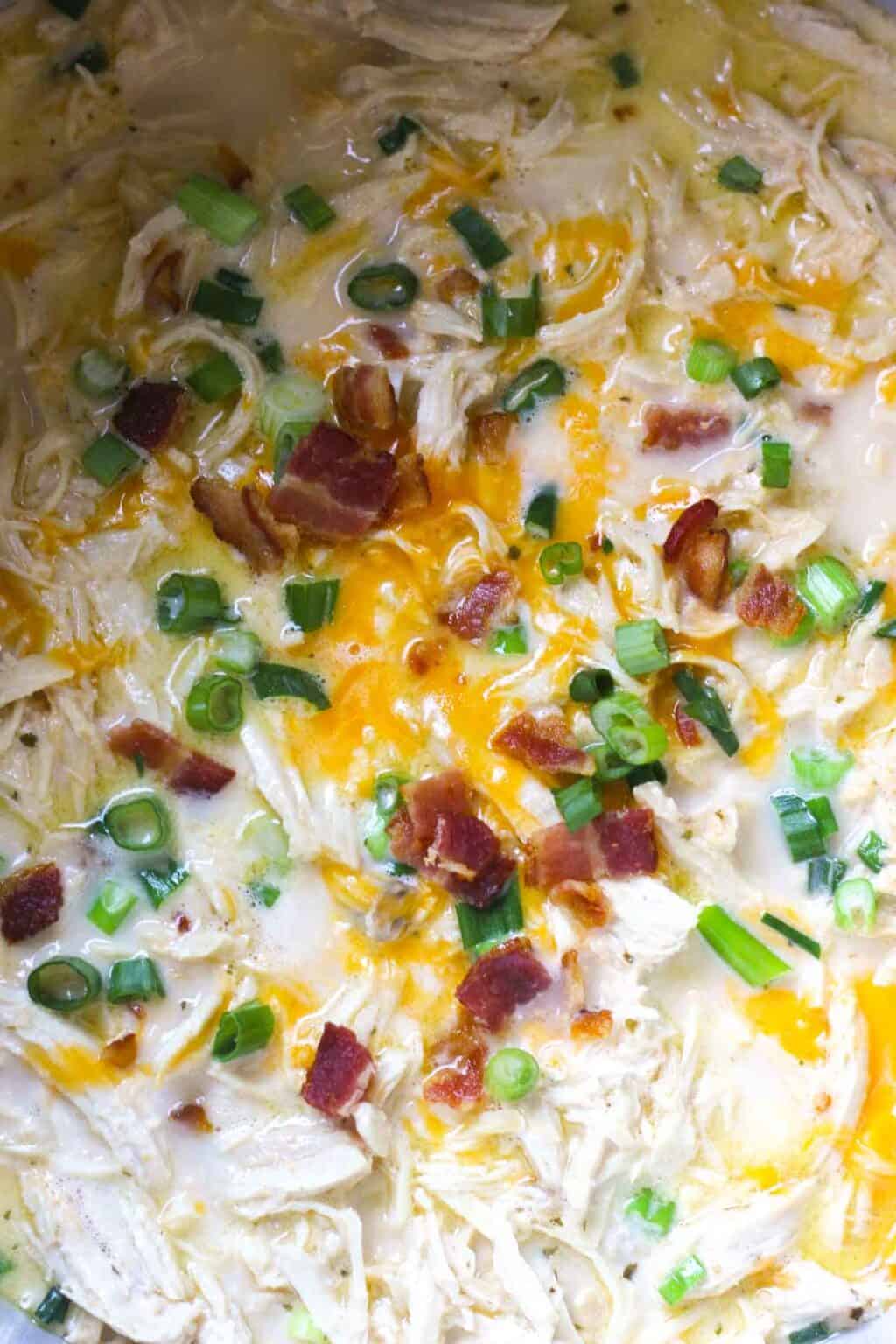 Ninja foodi cream cheese shredded chicken with bacon The Top Meal