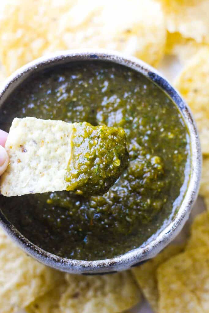 salsa on a chip