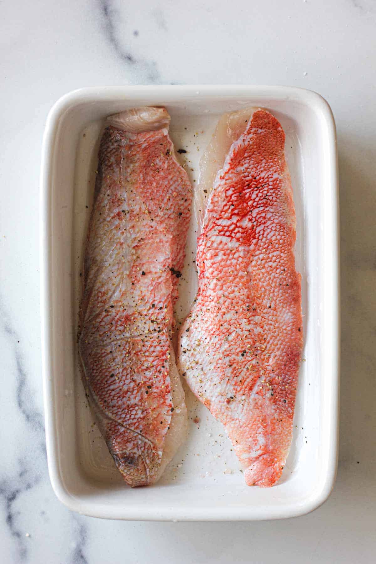 Baked ocean perch with lemon - The Top Meal