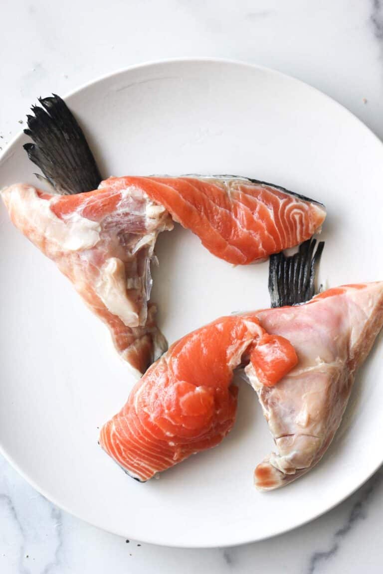 Oven baked salmon collars (broiled) The Top Meal