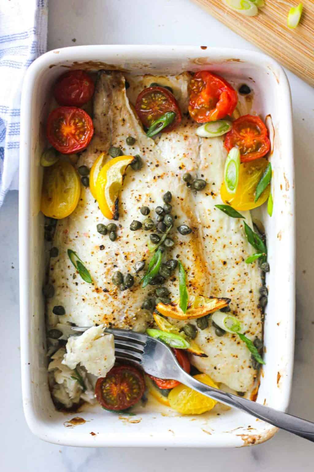 Healthy oven baked sea bream fillet - The Top Meal