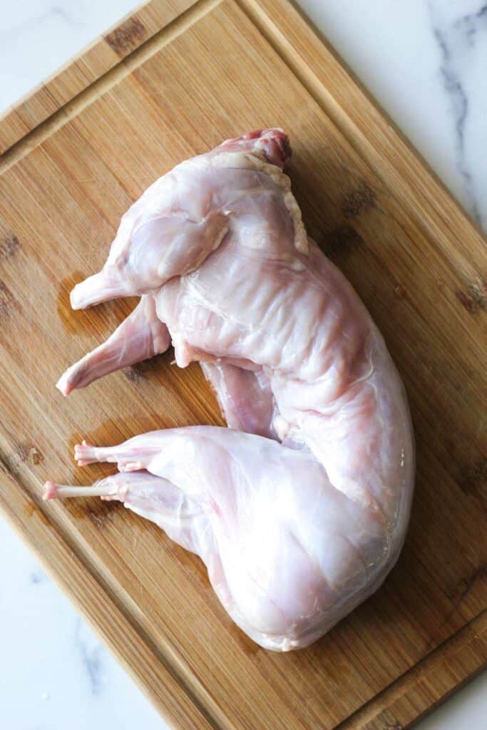 raw whole rabbit