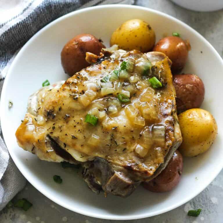 instant-pot-turkey-thighs-with-potatoes-and-gravy-the-top-meal