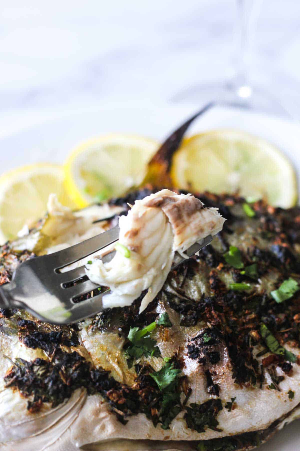 Whole baked pompano with lemon ginger sauce - The Top Meal