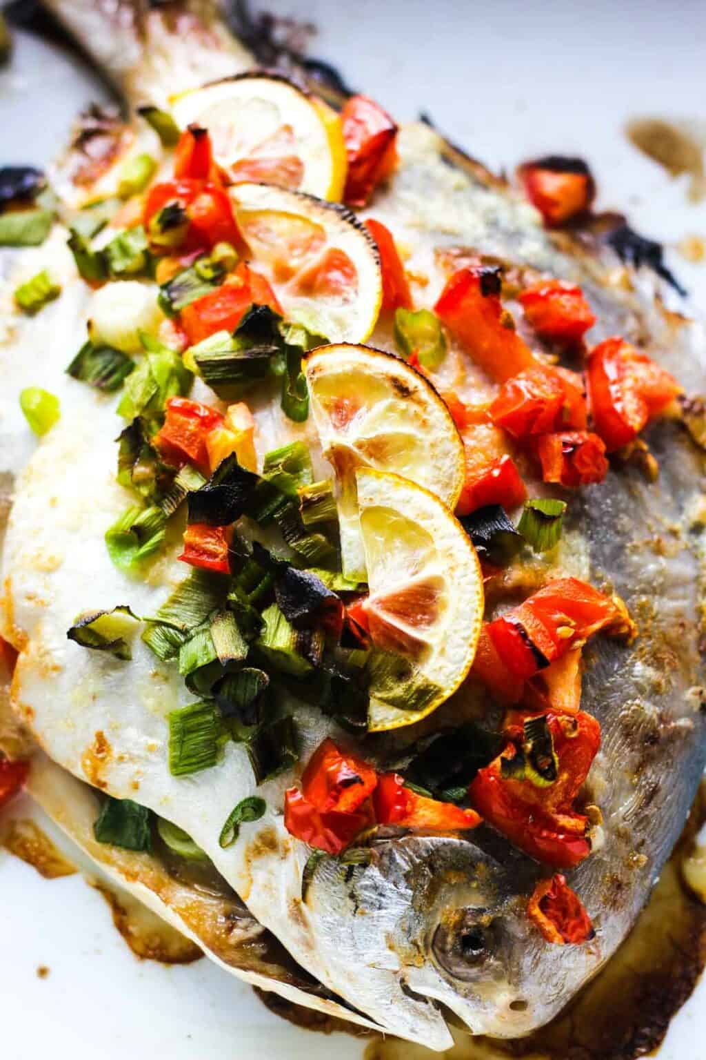 Baked white pomfret recipe - The Top Meal