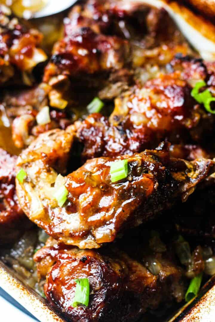 Baked pork neck bones with BBQ sauce - The Top Meal