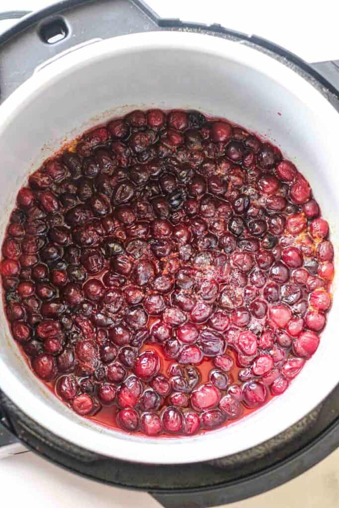 pressure cooked cranberries