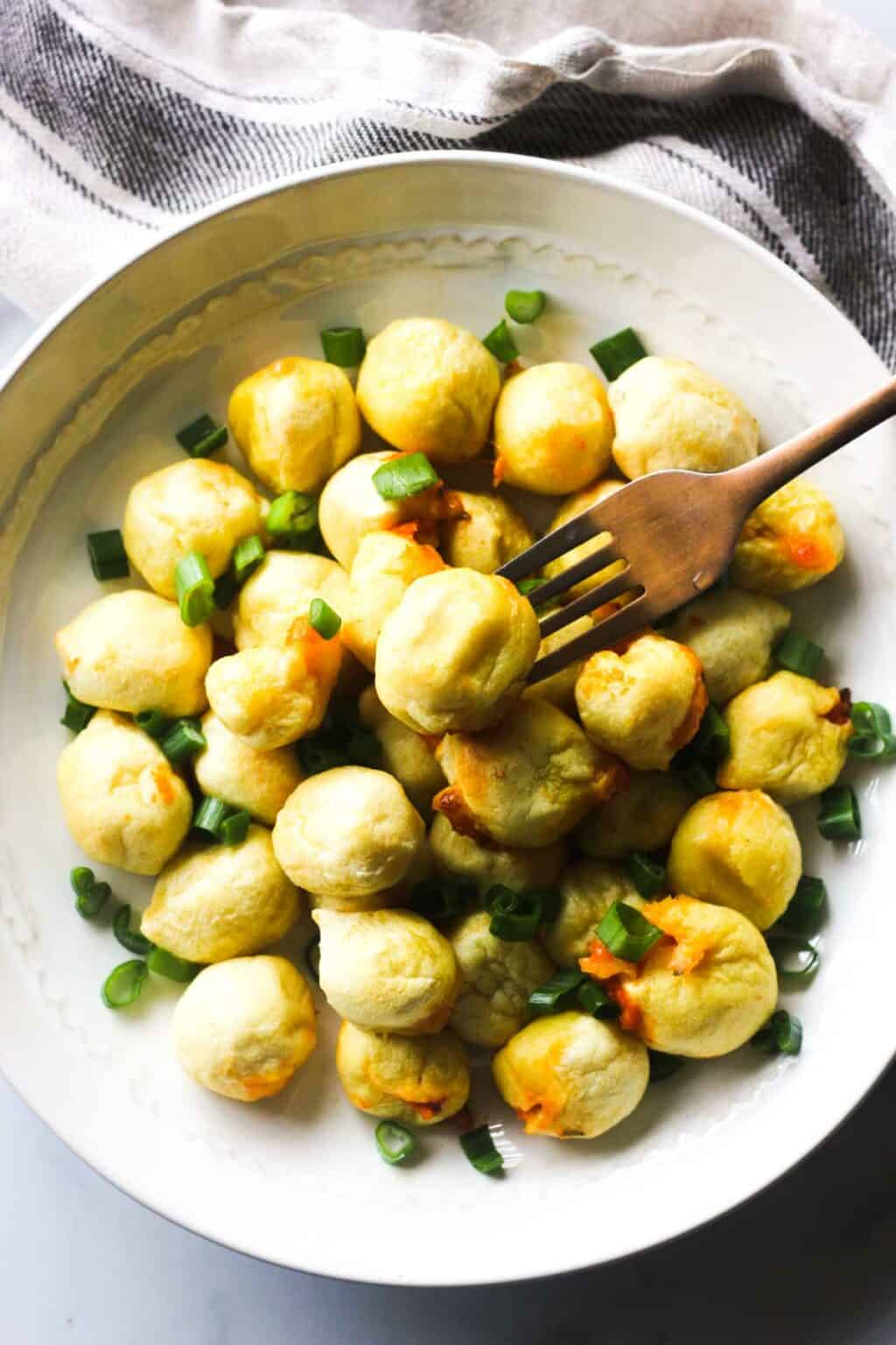 Trader Joe's Stuffed Gnocchi in Air Fryer The Top Meal