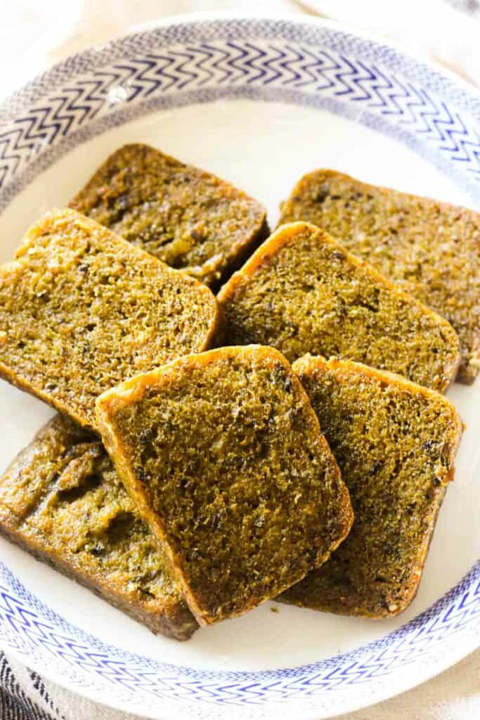 cooked sliced scrapple in air fryer