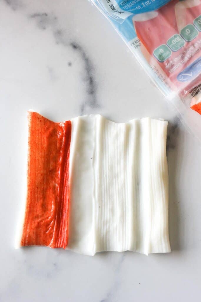 rolled out surimi stick