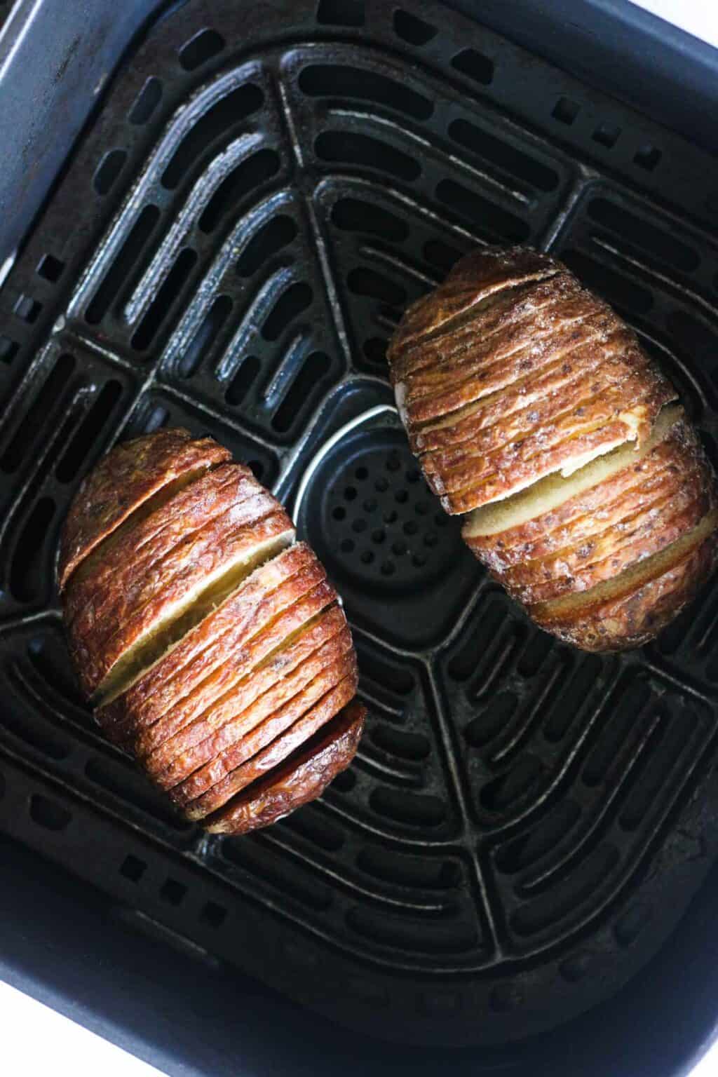 Trader Joe's Hasselback Potatoes in Air Fryer The Top Meal