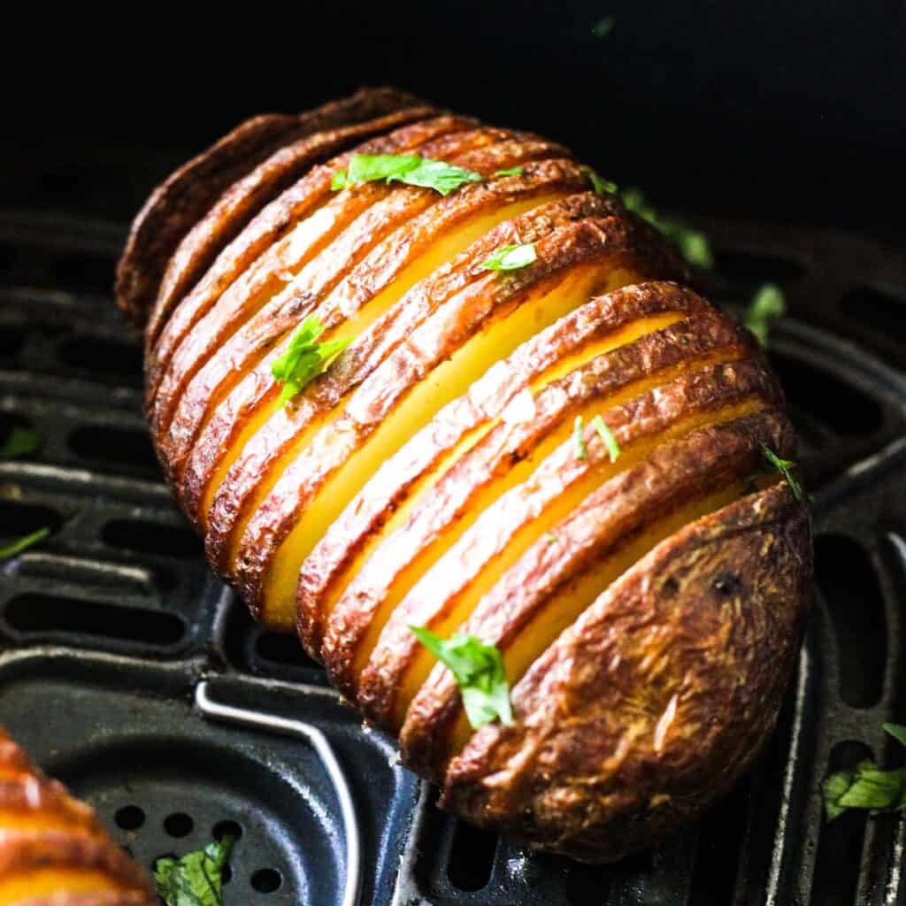 Trader Joe's Hasselback Potatoes in Air Fryer The Top Meal