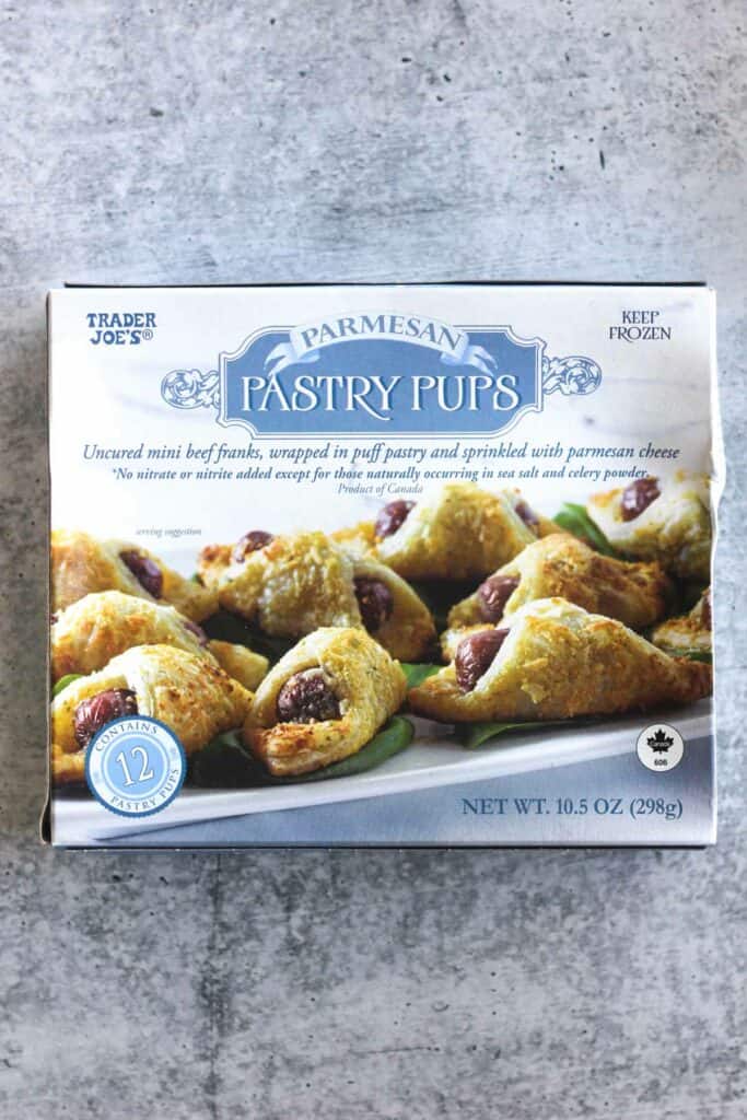 a package of trader joes pastry pups