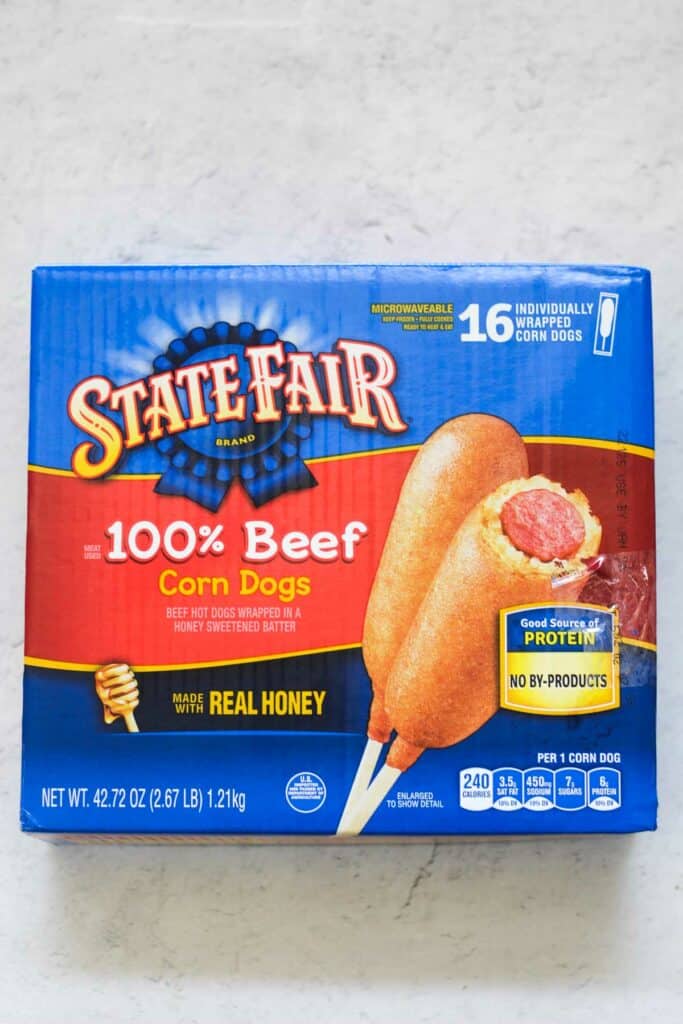 a package of state fair corn dogs