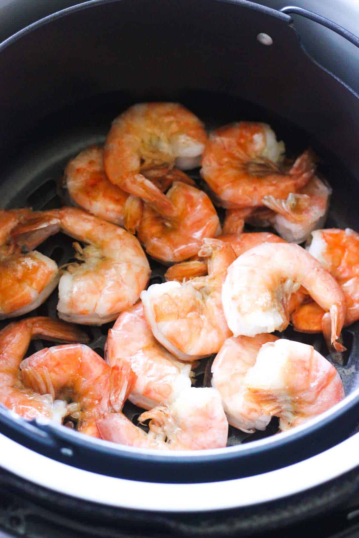 steamed shrimp in the ninja foodi pressure cooker