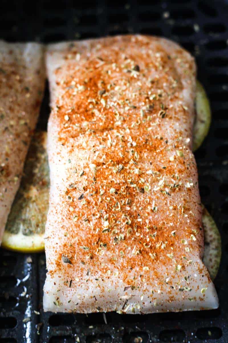 raw fish fillets before cooking