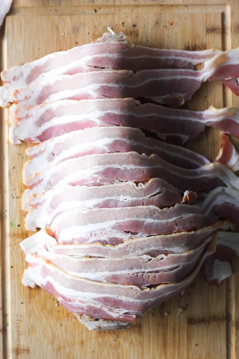 wrapping turkey in bacon