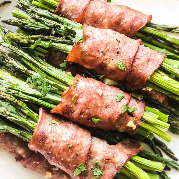 roasted garlic turkey bacon asparagus