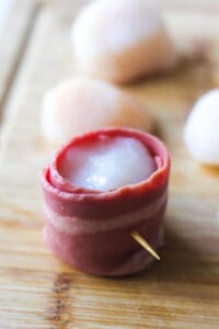 Turkey Bacon Wrapped Scallops - The Top Meal
