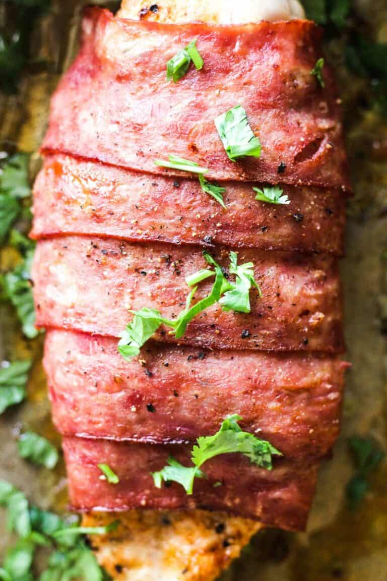 Easy turkey bacon wrapped chicken The Top Meal