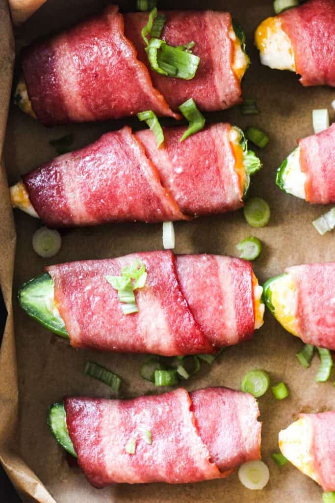Turkey bacon wrapped jalapeno poppers The Top Meal