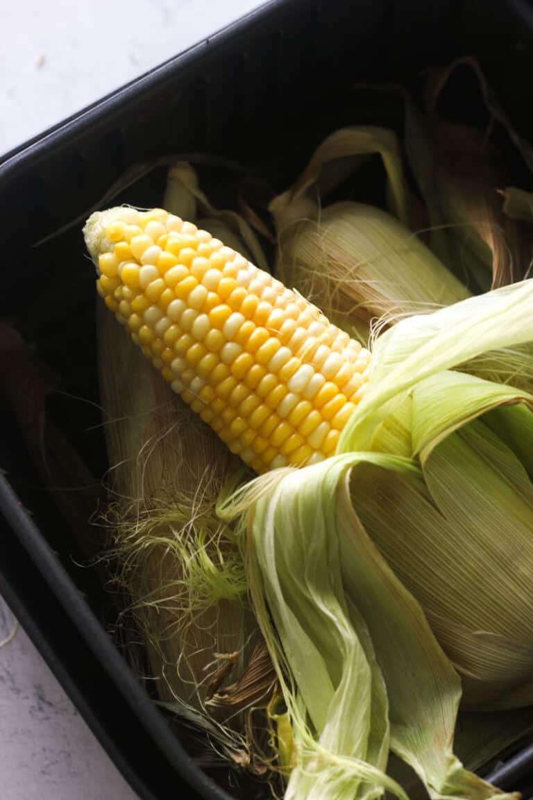 Air Fryer Corn in Husk (SO EASY!) The Top Meal