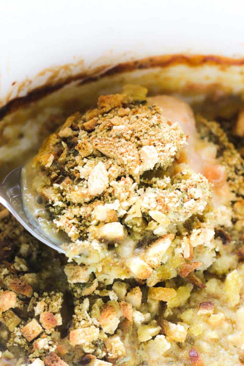4 Ingredient slow cooker chicken with stuffing