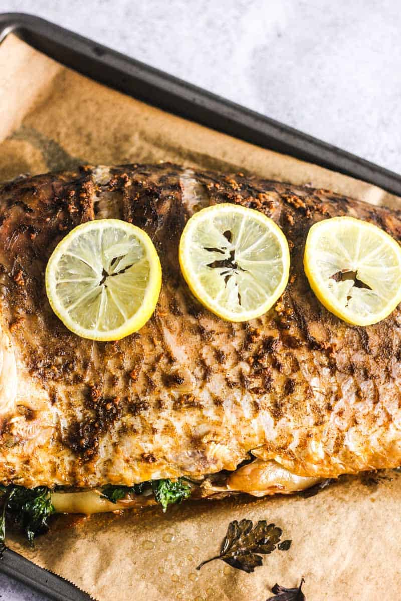 baked whole fish with spices