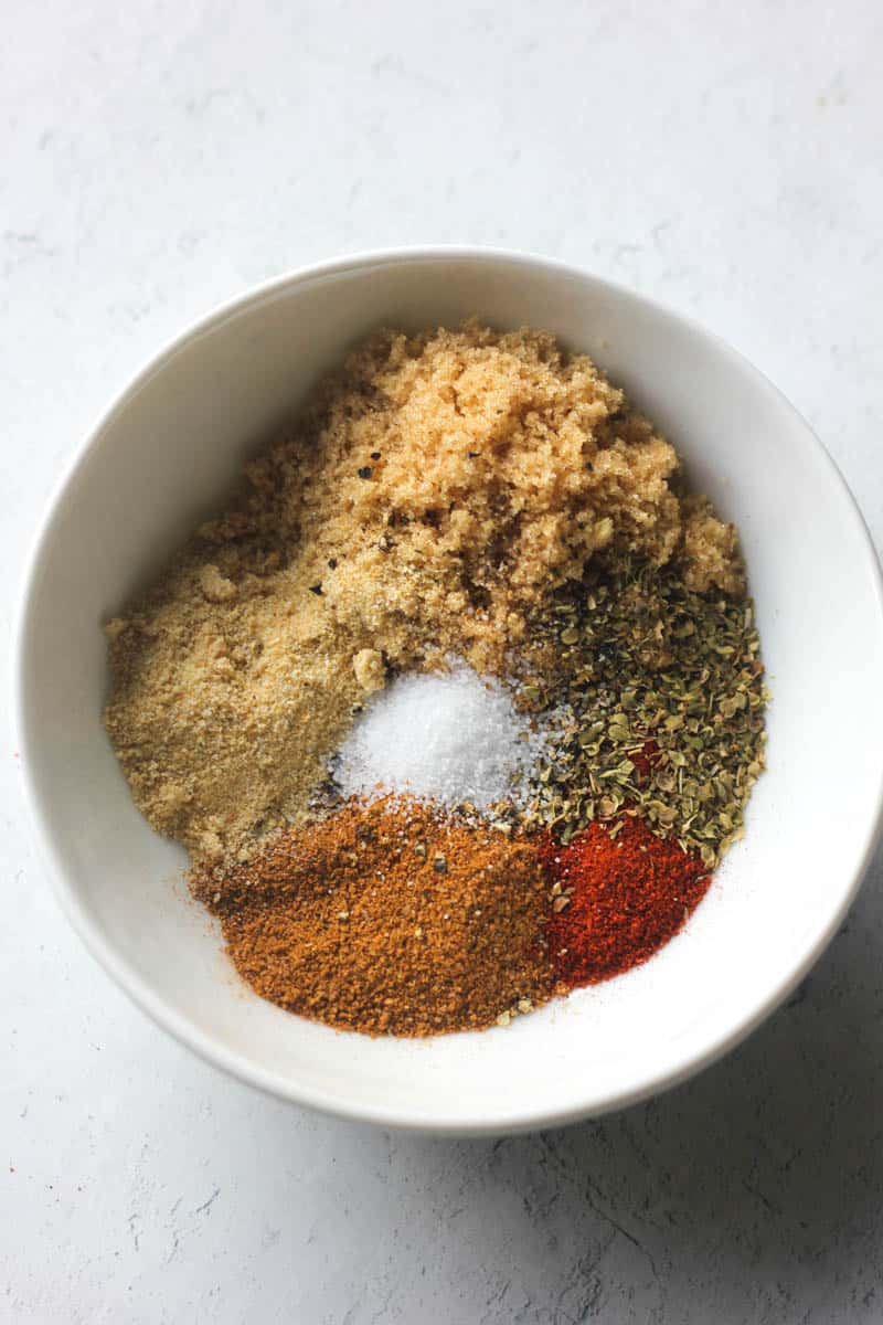 spices needed for this recipe in a small bowl