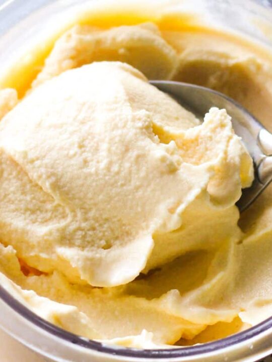 Peach ice cream discount with sweetened condensed milk