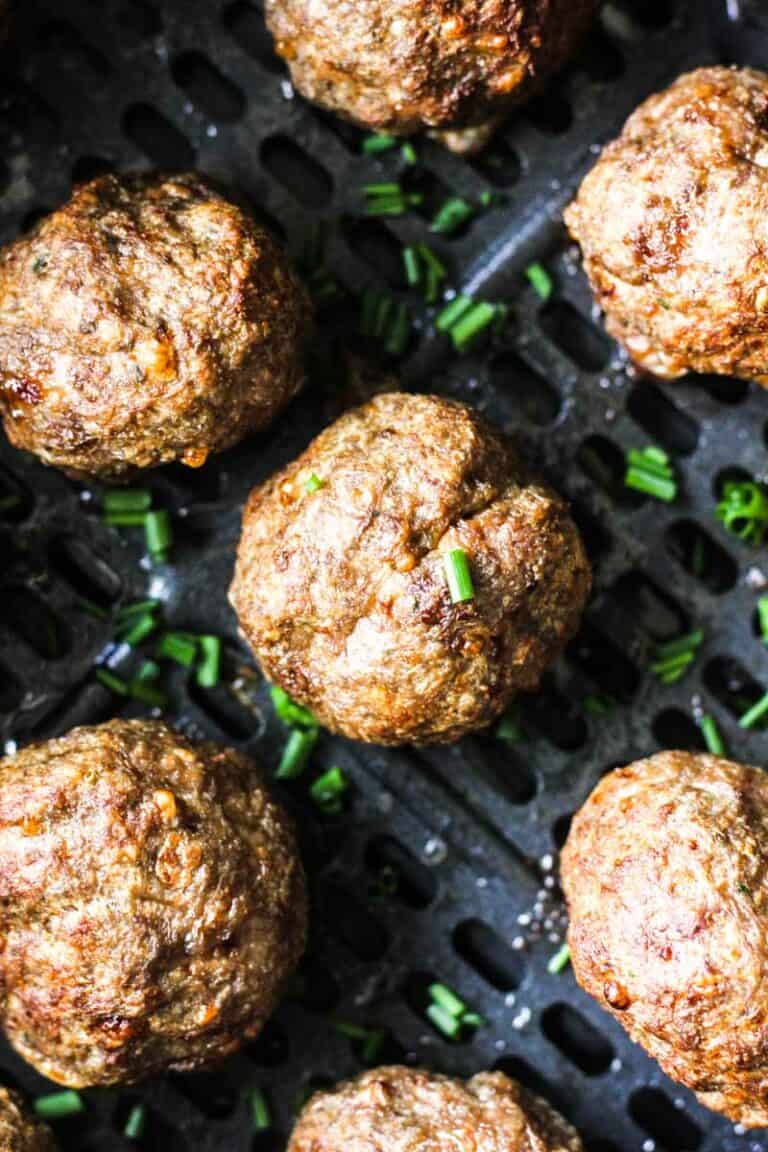 Easy Air Fryer Bison Meatballs The Top Meal