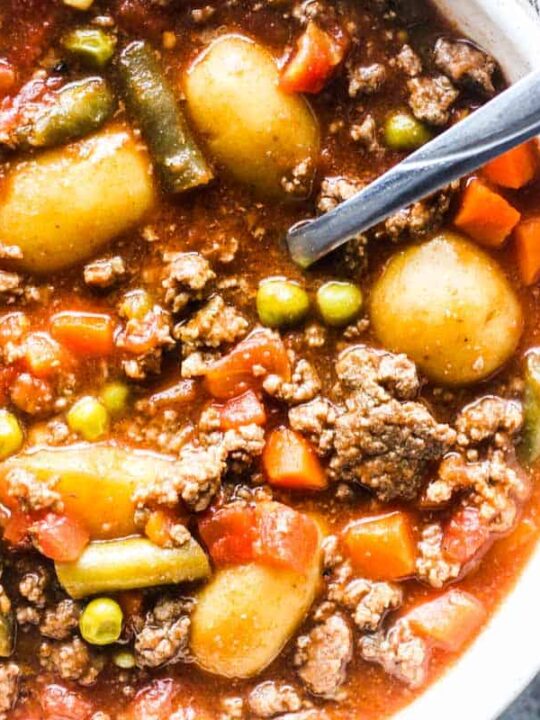 Hearty Crock Pot Cowboy Soup - Love from the Table