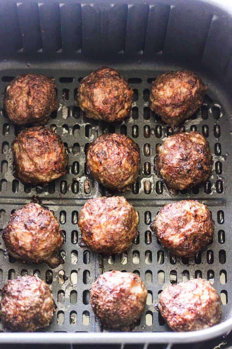 cooking meat balls in air fryer