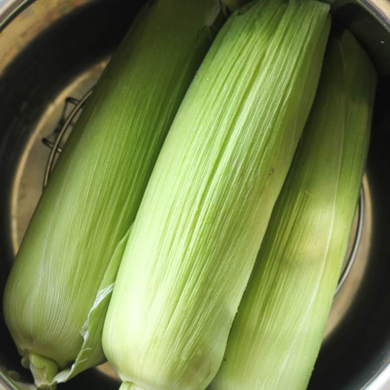 cooked instant pot corn in the cob