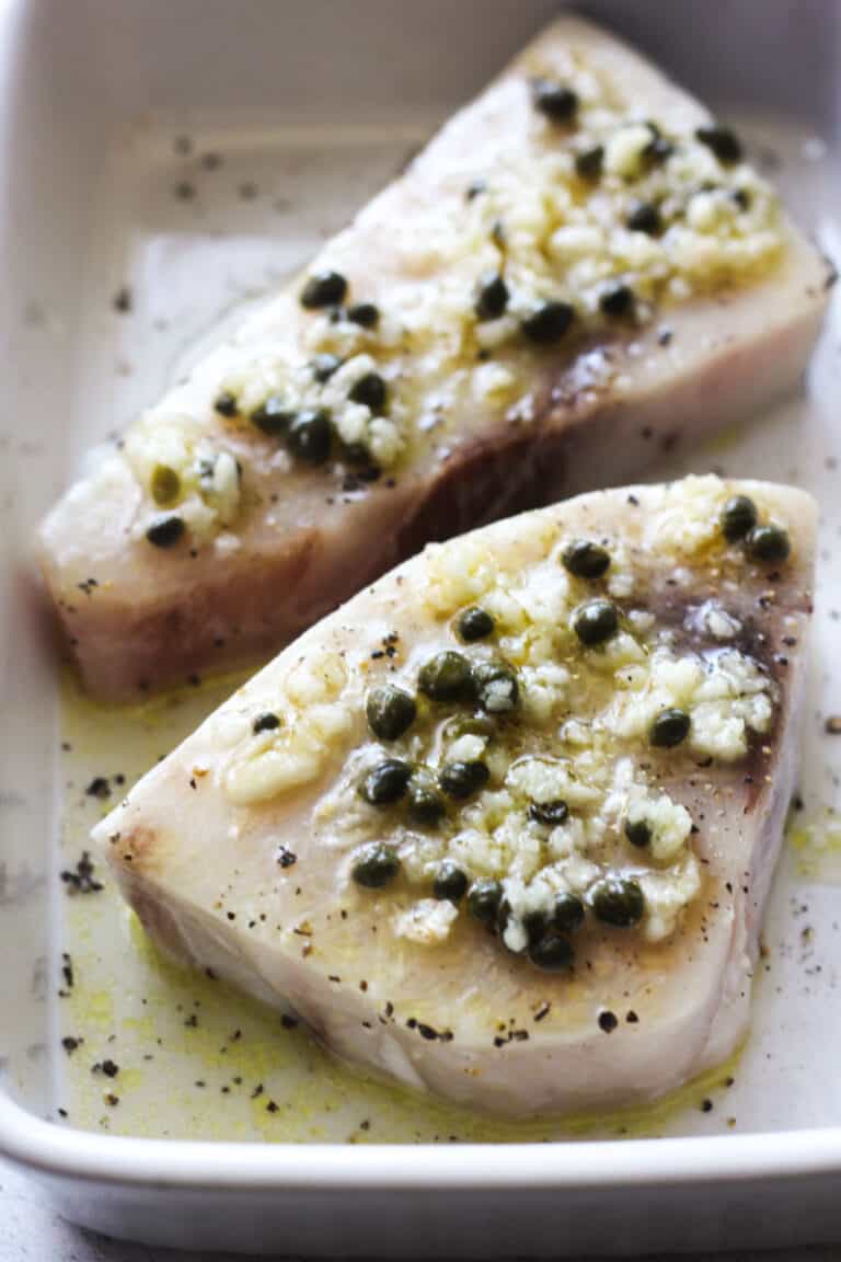 Baked Swordfish with Capers and Tomatoes The Top Meal