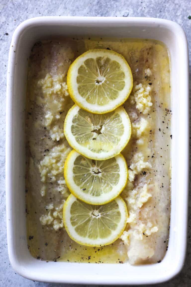 Baked Pollock with Lemon Garlic Butter The Top Meal