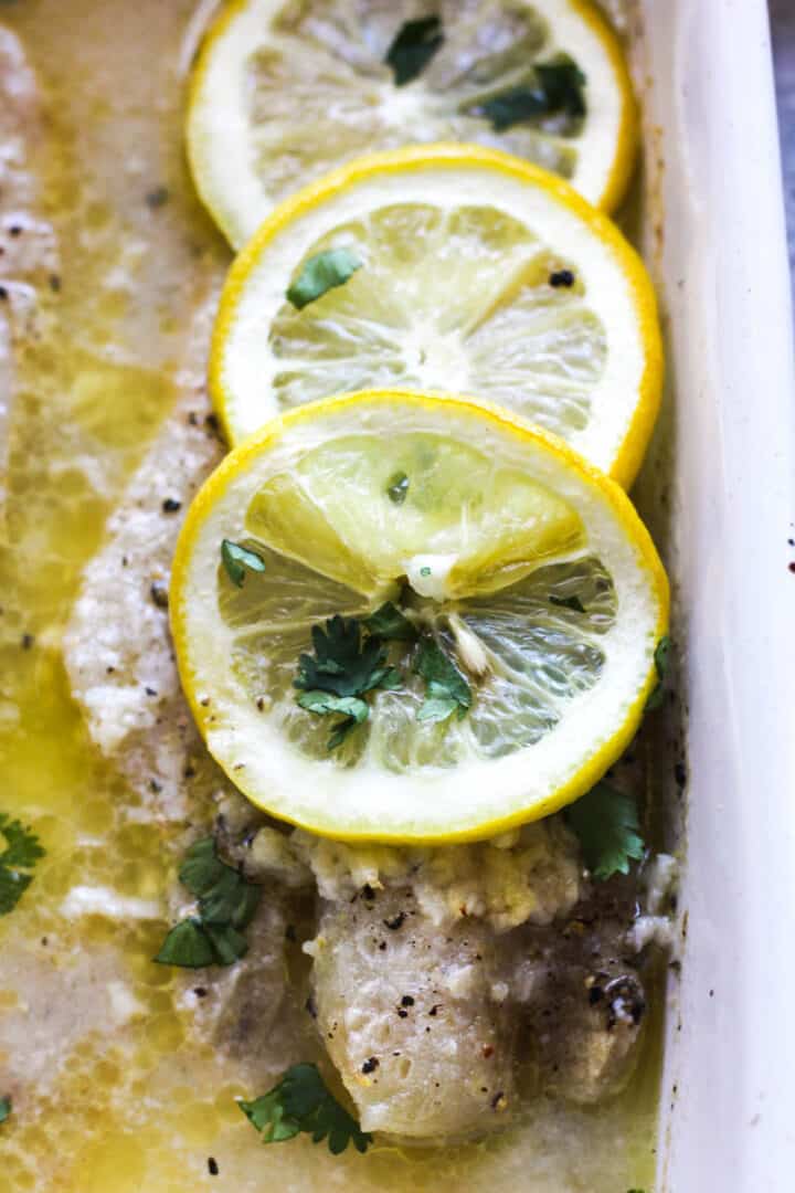 Baked Pollock with Lemon Garlic Butter The Top Meal