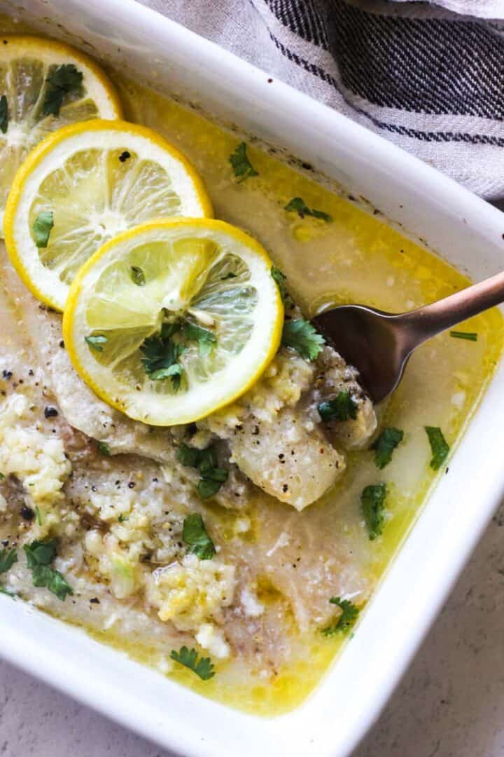 Baked Pollock with Lemon Garlic Butter The Top Meal