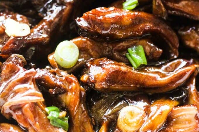 duck tongue recipe with savory Chinese sauce