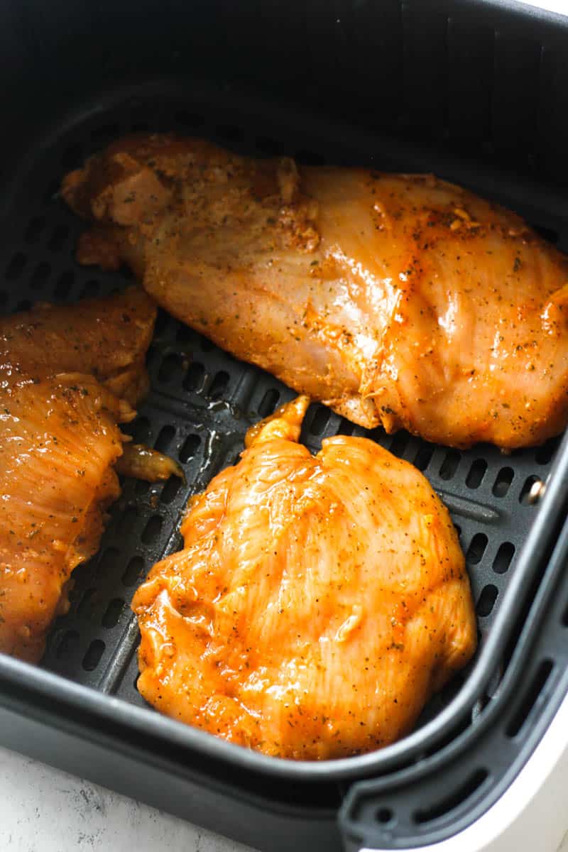 raw trader joe's pollo asado in air fryer