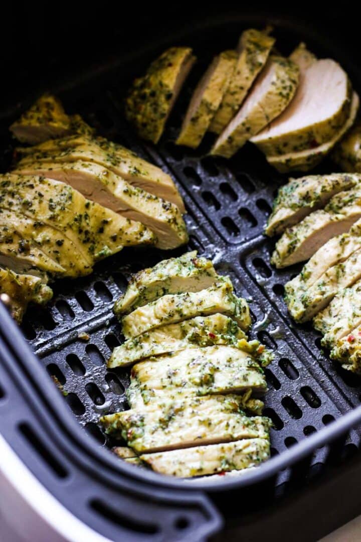 Trader Joe's Pesto Chicken Air Fryer The Top Meal